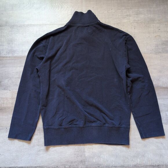 Raf Simons Mens Navy Blue Fred Perry Polo Long Sleeve Shirt Sz 36 EUC - Picture 8 of 10